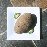 baked potato on a plate