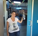 Lori with a beer from Lion's Tail Brewing Co. in Neenah, Wisconsin.