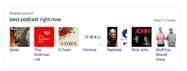 related podcast results