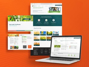 interactive crop tool for agriculture clients website phycoterra