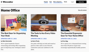 affiliate marketing example on wirecutter