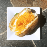 baked potato with cheese