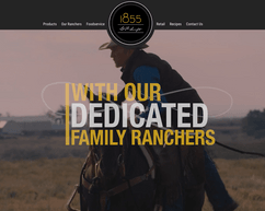 1855 beef website design