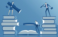 sales team on books