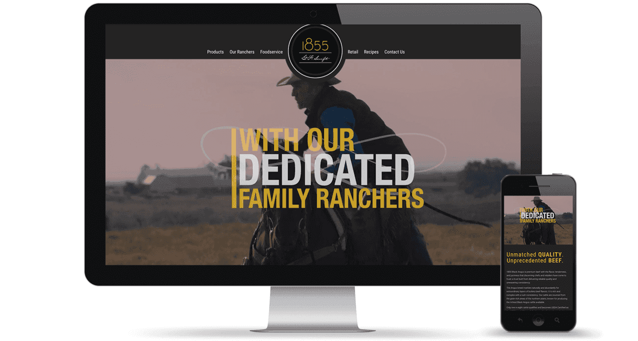 1855 Beef Website by Element