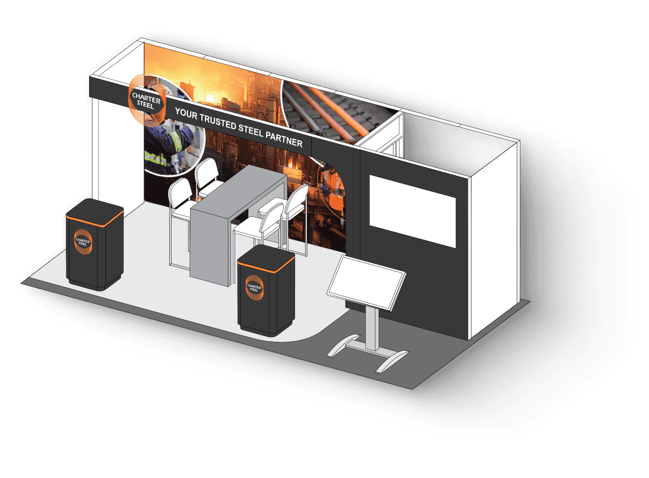 Charter Steel Tradeshow Booth by Element