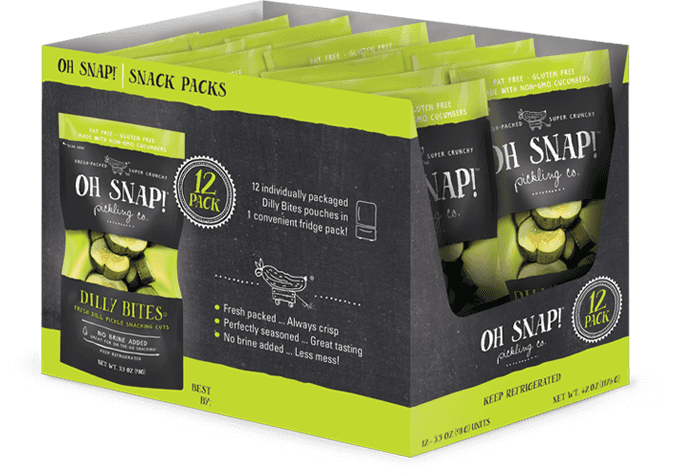 Element example of product packaging for Oh Snap! Pickles