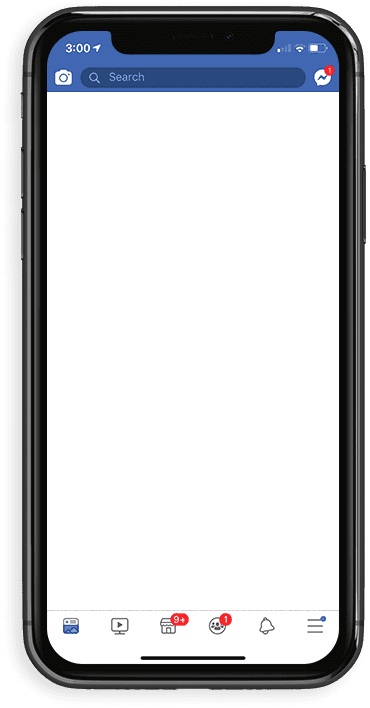 mockup of iPhone X